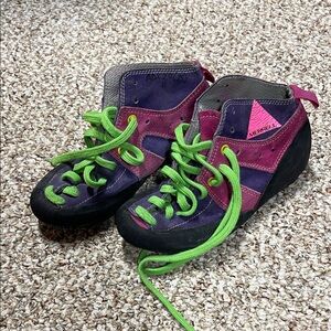 Merrell Kids Sneakers - Purple and Pink with Green Laces